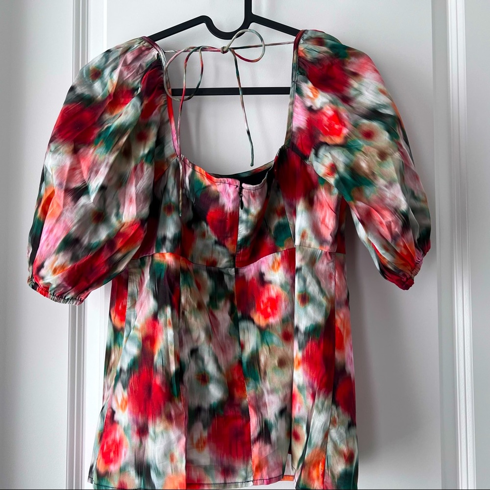 New with tag J Crew Blouse Stunning Print sz 0
